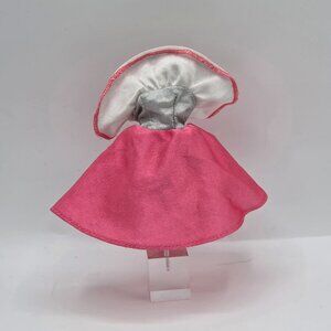 Barbie Doll Party Dress Pink Silver & White